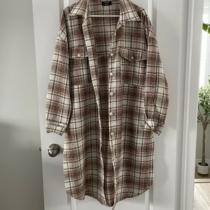 VICI long plaid cardigan